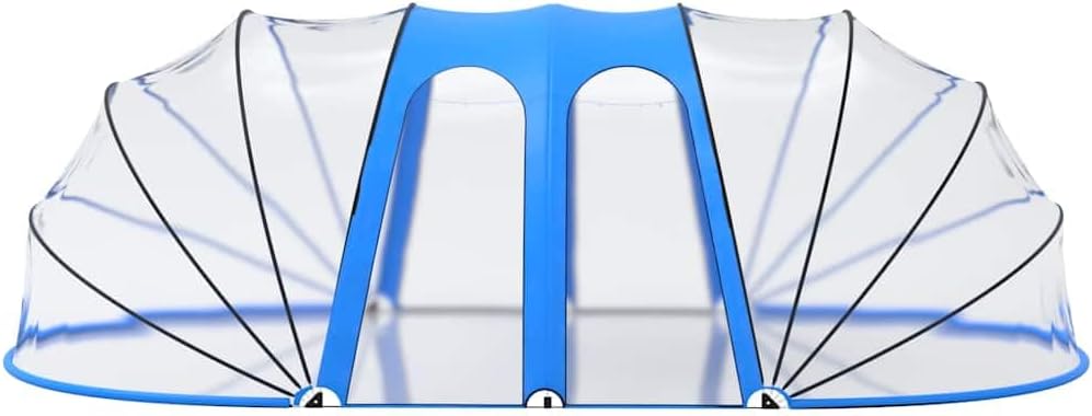 vidaXL Dôme de Piscine Ovale Couverture de Piscine Pavillon de Piscine Tente de Piscine Jardin Extérieur Arrière-Cour 620x410x210 cm – Image 6