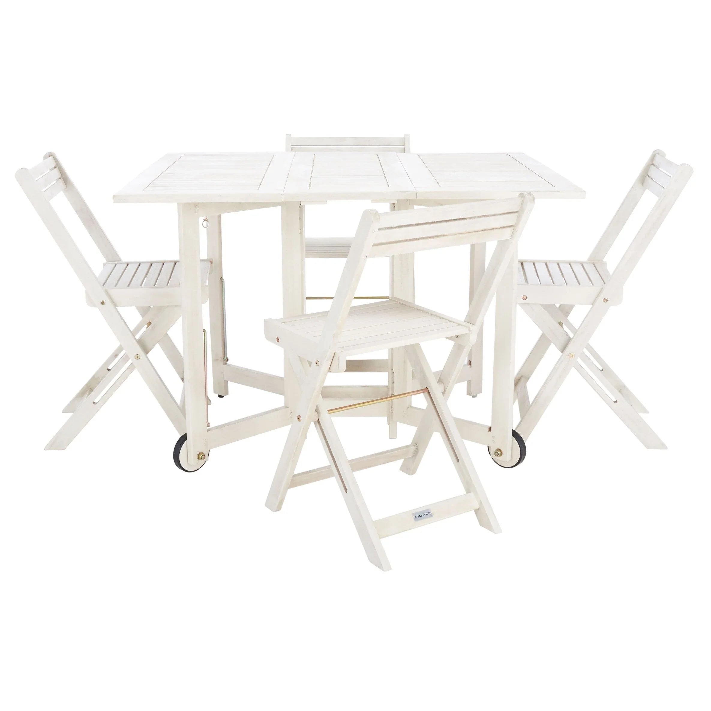 SAFAVIEH Outdoor Brandy 5-Piece Outdoor Dining Table Set - 43Wx35Dx29H – Image 47