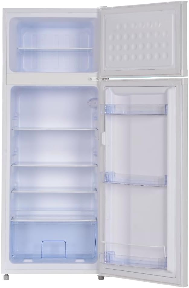 METRO Professional aro Réfrigérateur combiné DFZW1450E, PCM, 55 x 57 x 141 cm, 162 L, avec congélateur (44 L), 3 étagères réglables, blanc – Image 2
