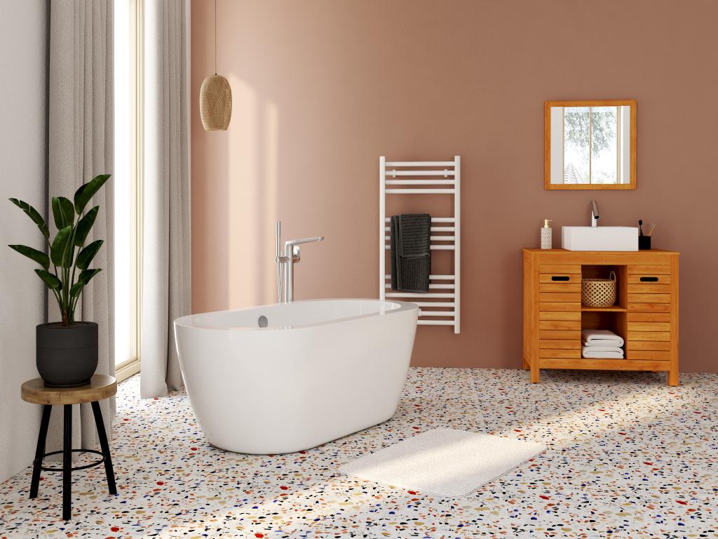 Baignoire îlot - 178L - 149x75x58cm - Blanche - Acrylique - Doucezen – Image 2