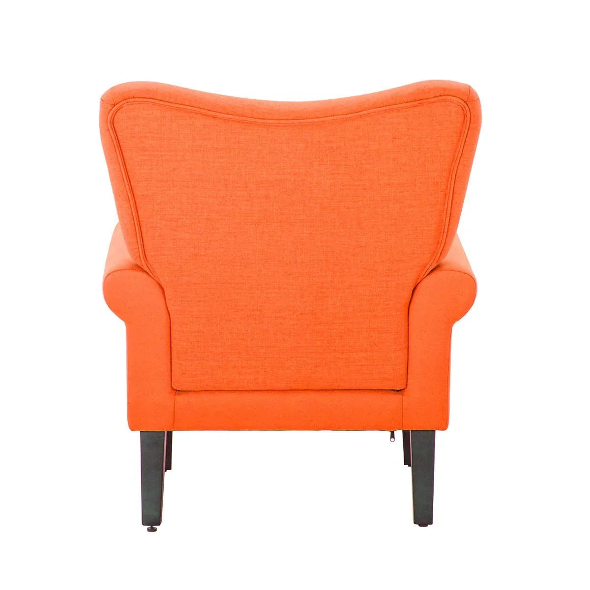 Erommy Modern Accent Chair, High Back Armchair, Upholstered Fabric Button Single Sofa with Wooden Legs for Living Room – Image 49