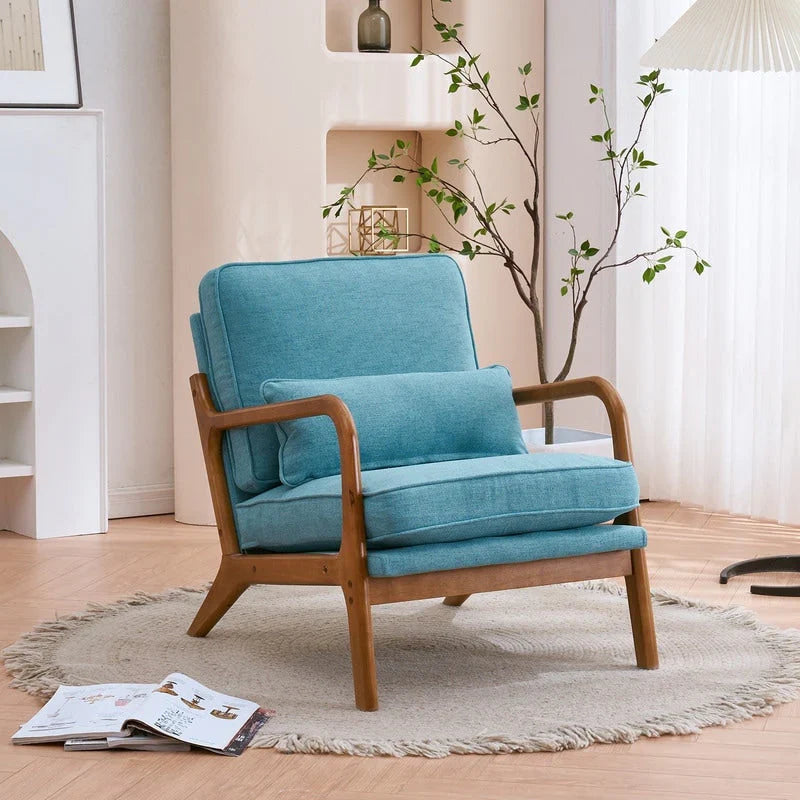 Mid Century Modern Upholstered Accent Chair – Image 38