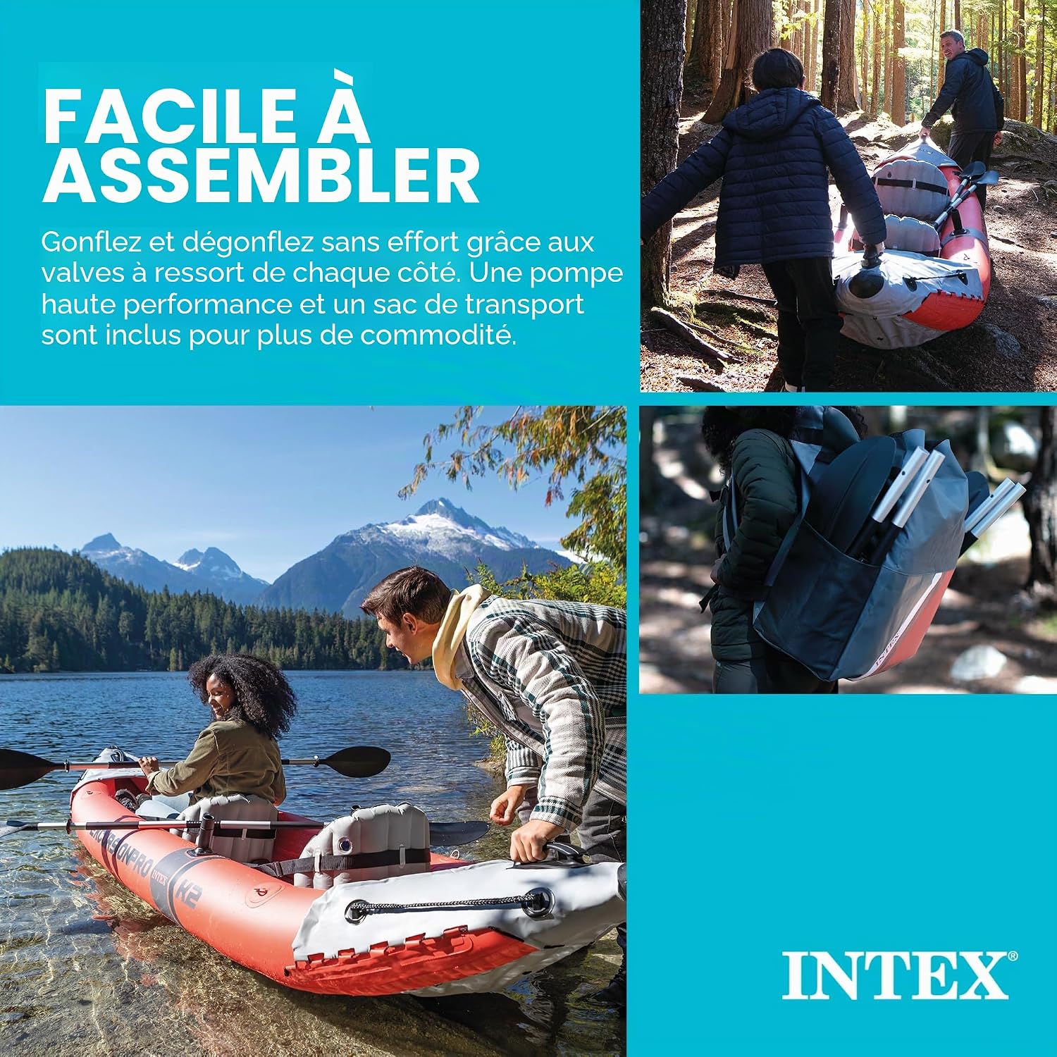 Série de Kayak Intex Excursion Pro – Image 6