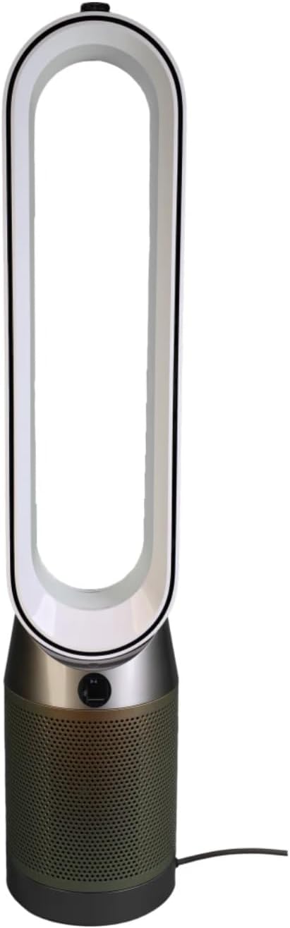 Dyson TP09 Purifier Cool Formaldéhyde 2 en 1 Blanc/doré Ventilateur & purificateur d'air silencieux Convient pour chambre à coucher, chambre à coucher, poussière avec lingettes d'entretien JUNG