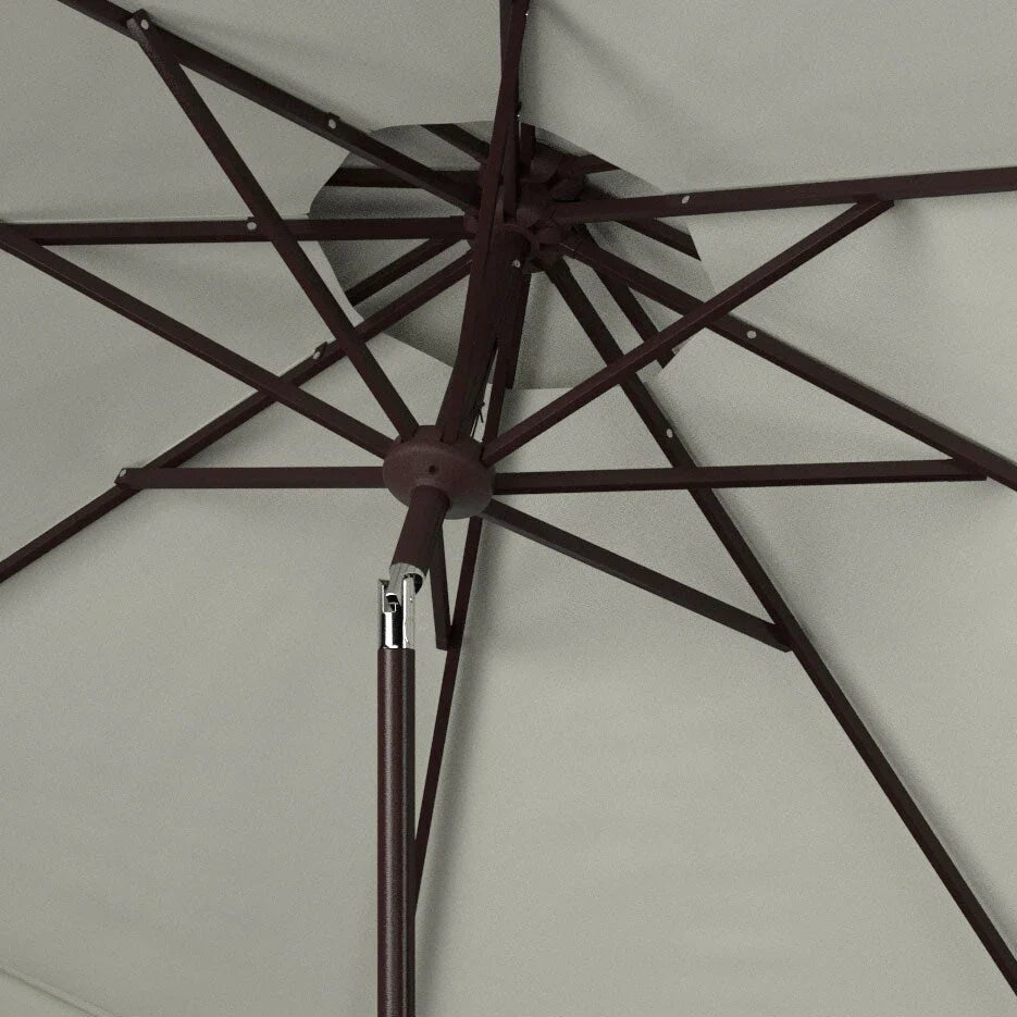 SAFAVIEH Outdoor Kjerstin Valance 9Ft Double Top Umbrella – Image 34