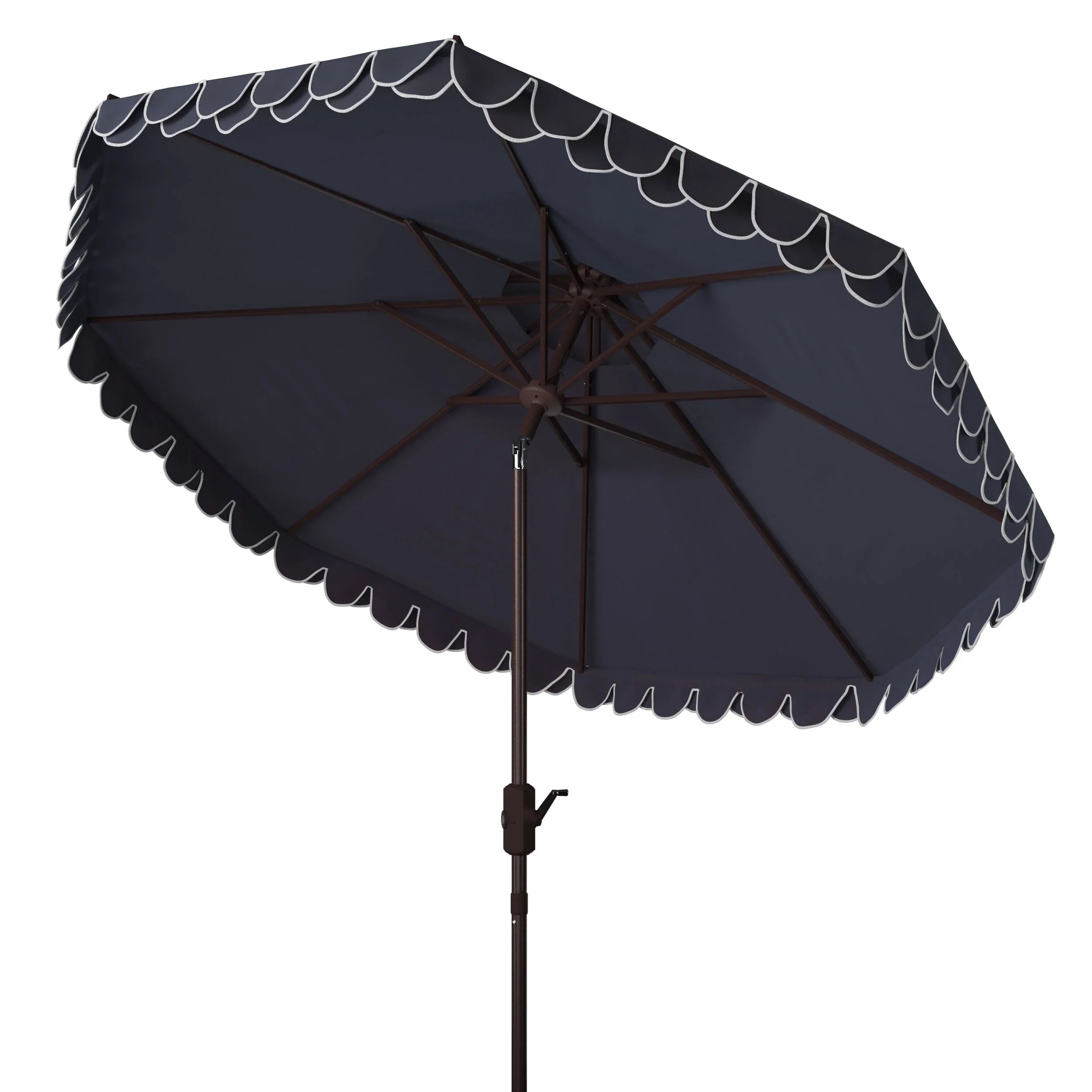 SAFAVIEH Outdoor Kjerstin Valance 9Ft Double Top Umbrella – Image 27