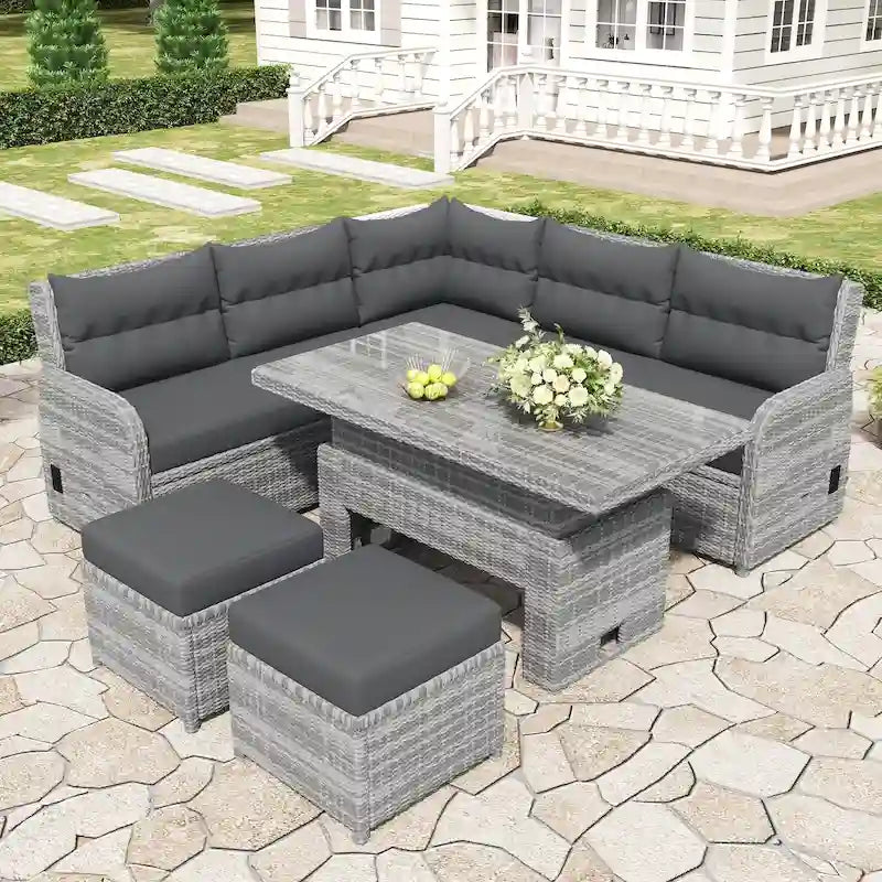 Outdoor Furniture Set Patio Rattan Furniture Set – Image 2