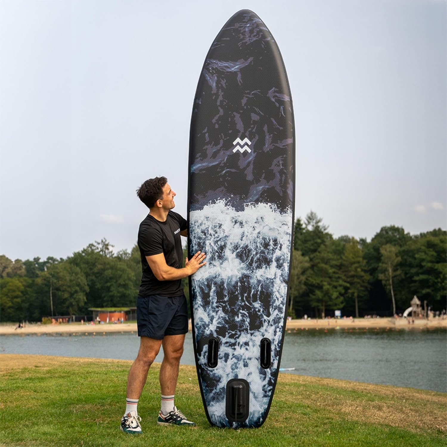 MATCHU - Paddle Gonflable - Stand Up Paddle - Ensemble Complet - T/M 150 KG Chargeable - 320x81x15 CM - Antidérapant - Plate-Forme Souple – Image 6