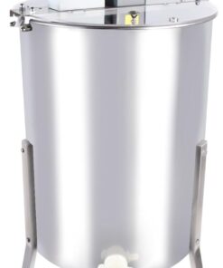 XUEMANSHOP Essoreuse à miel électrique 140 W, essoreuse à miel manuelle avec cadre, plage de vitesse de rotation 0-270 tr/min, apiculteurs et apiculteurs, accessoires pour 4 nids d'abeilles