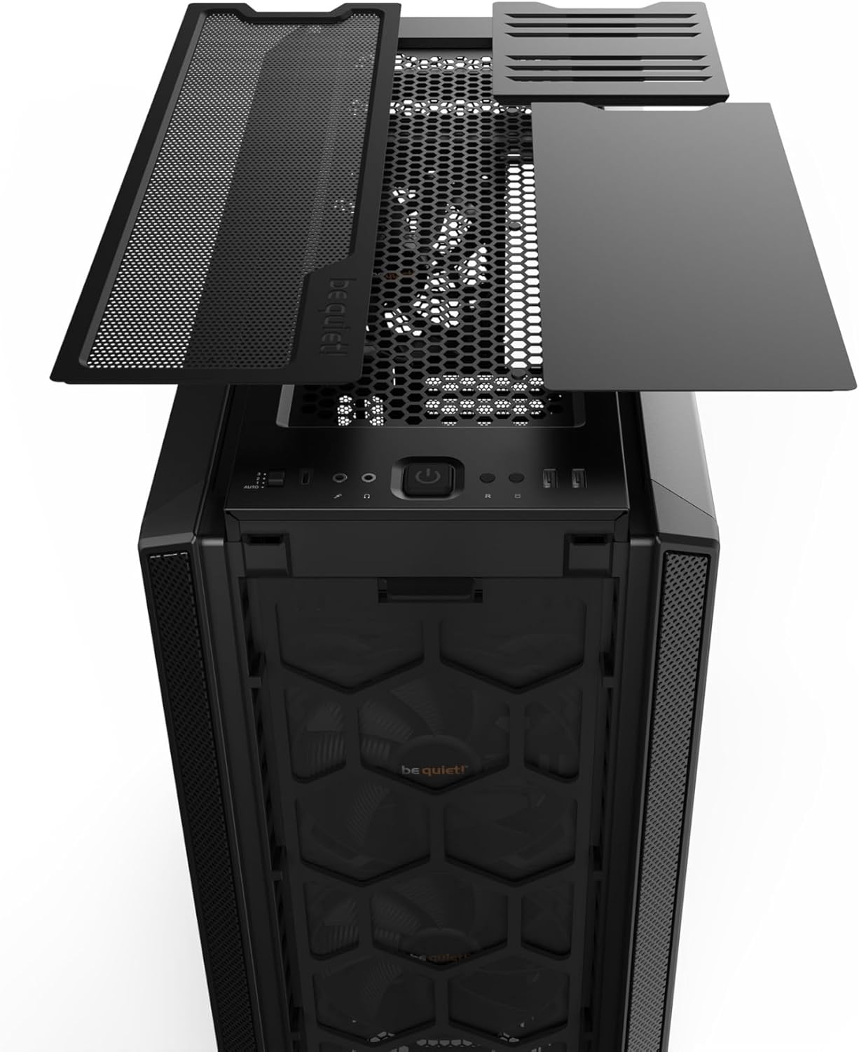 be quiet! Boîtier PC Silent Base 802 Black, 3 Ventilateurs Pure Wings 140 mm, 2 capots supérieurs et Avant interchangeables, Plateau de Carte mère découplé – Image 4