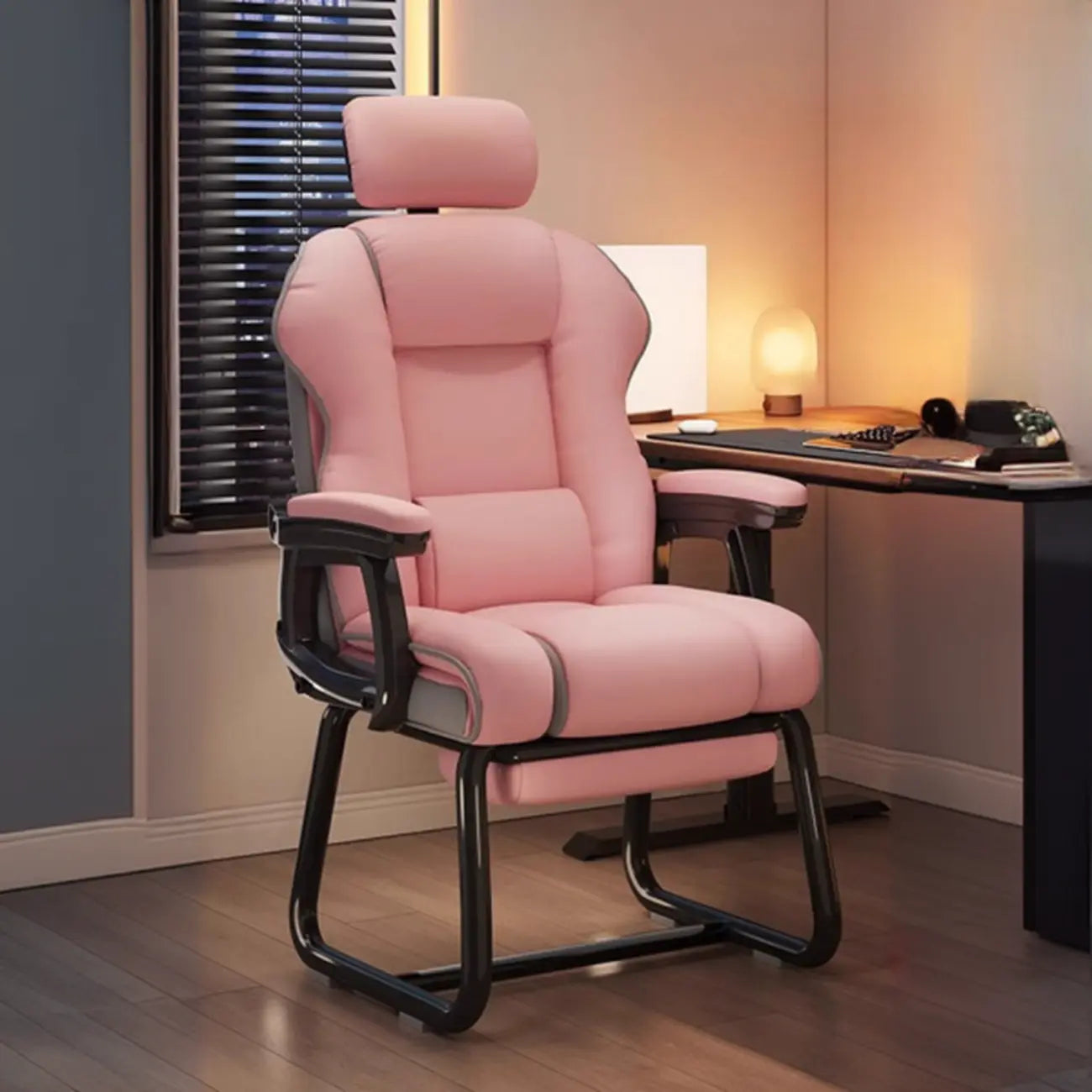 Yellow High-Back Leather Ergonomic Executive Chair – Image 10