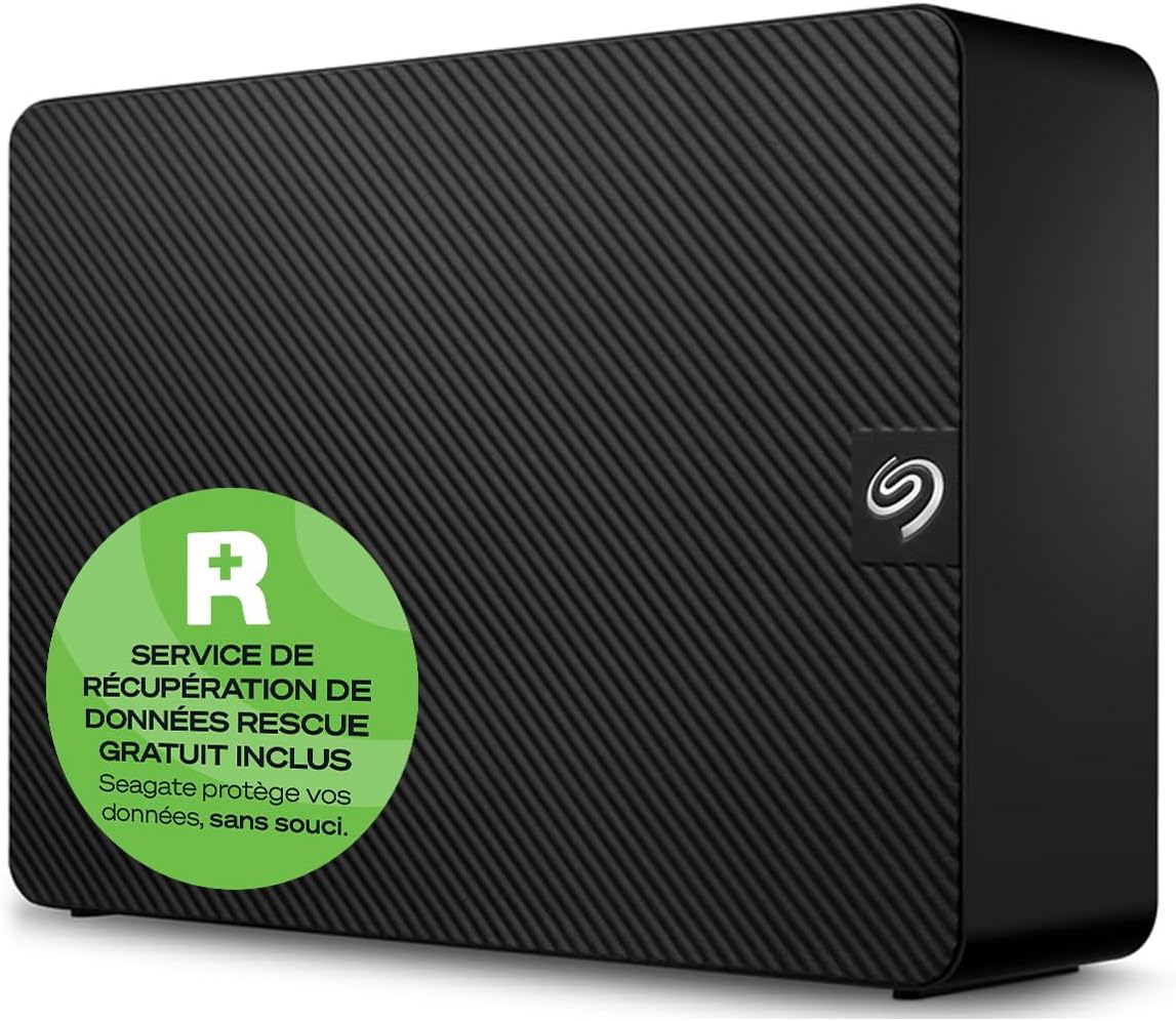 Seagate Expansion 28To Disque Dur Externe HDD - USB 3.0, avec Rescue Data Recovery Services (STKP28000400)