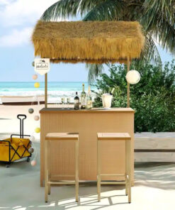 Hawaiian-style Bar Height Patio Set