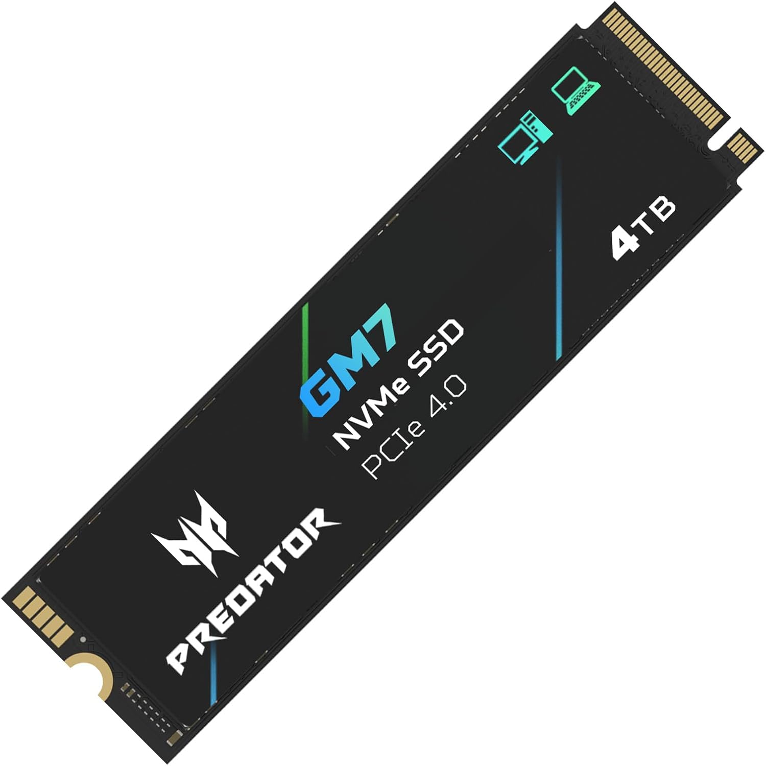 acer Predator GM7 4TB Disco SSD 7400MB/S NVMe PCIe 4.0 M.2 Gen4 – Image 2
