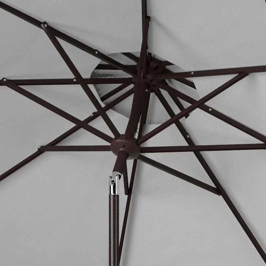 SAFAVIEH Outdoor Kjerstin Valance 9Ft Double Top Umbrella – Image 24