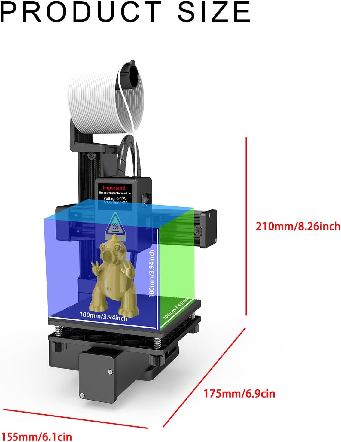 Imprimante 3D à niveau d'entrée avec logiciel de découpe automatique pour les amateurs de commerce électronique, d'éducation à domicile et d'impression – Image 3