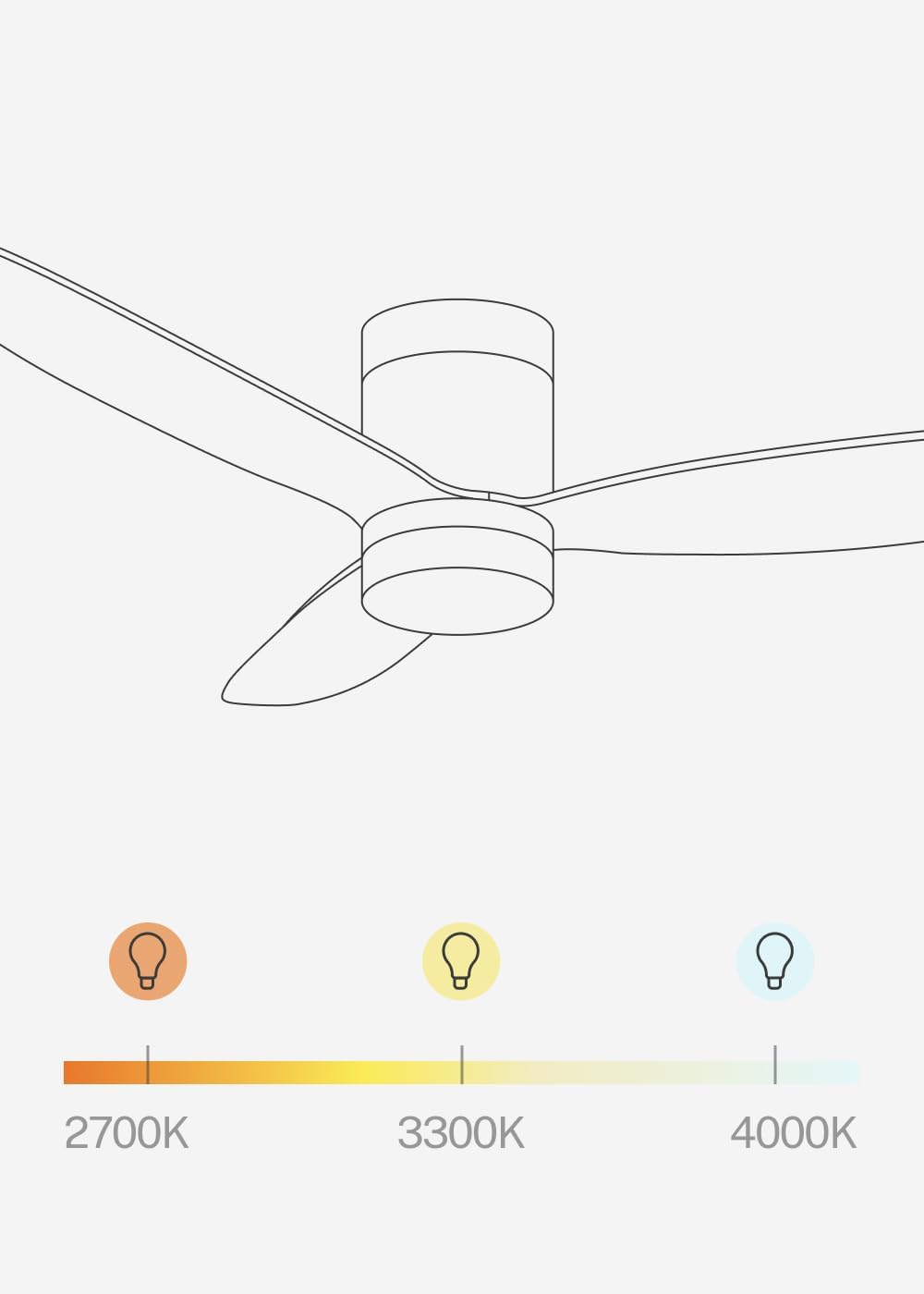 CREATE / WIND LITE/Ventilateur de plafond avec lumière en bois clair avec Wifi et télécommande / 40W, Silencieux, Ø132 cm, 6 vitesses, programmable, fonction été-hiver, lumière LED 3 températures – Image 6
