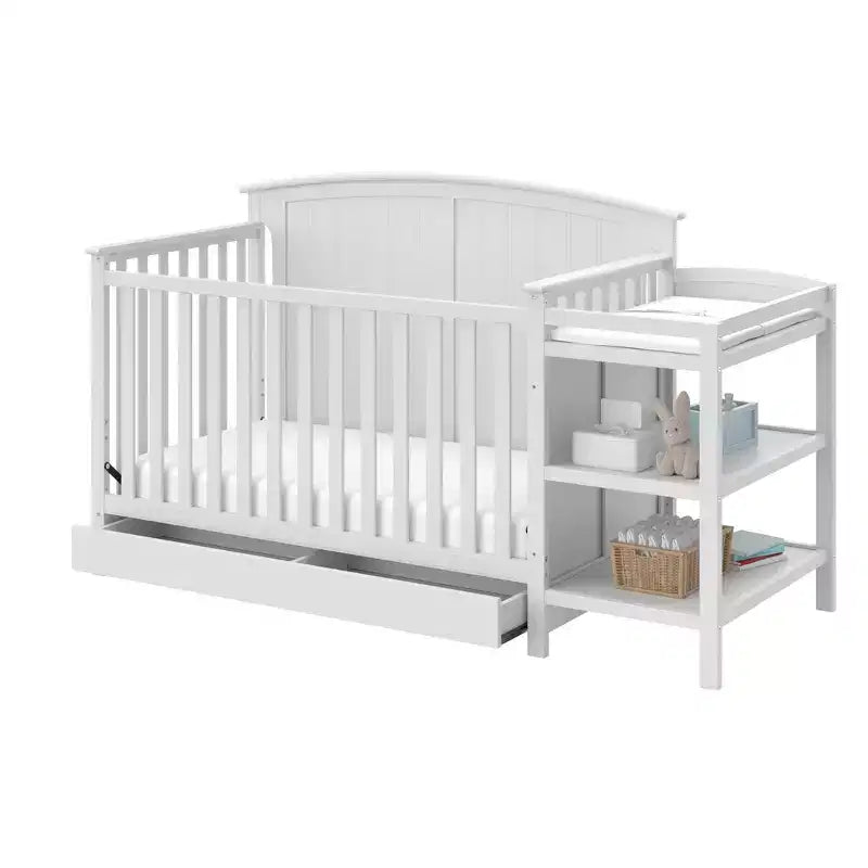 Storkcraft Steveston 5-in-1 Convertible Crib and Changer with Drawer – Image 23