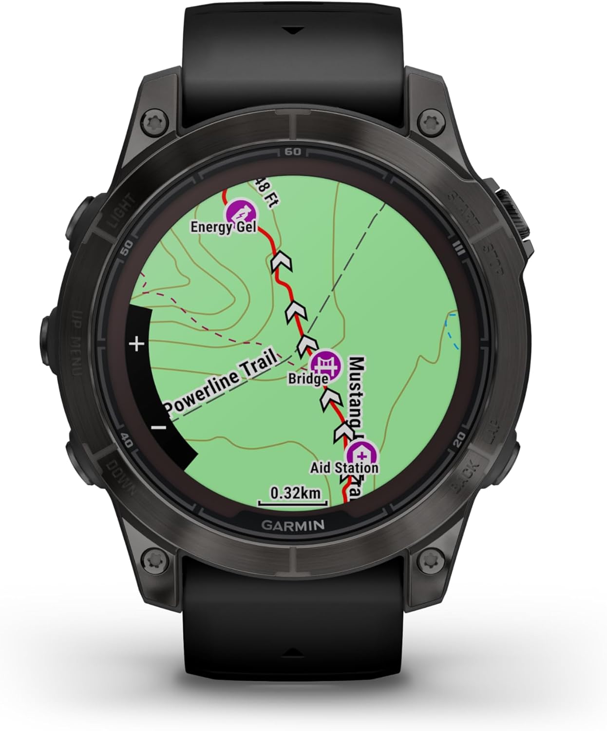 fēnix 7 Pro, Solar - Montre GPS Multisports connectée – Gray avec Bracelet Noir – Boîtier 47 mm (Reconditionné) – Image 5