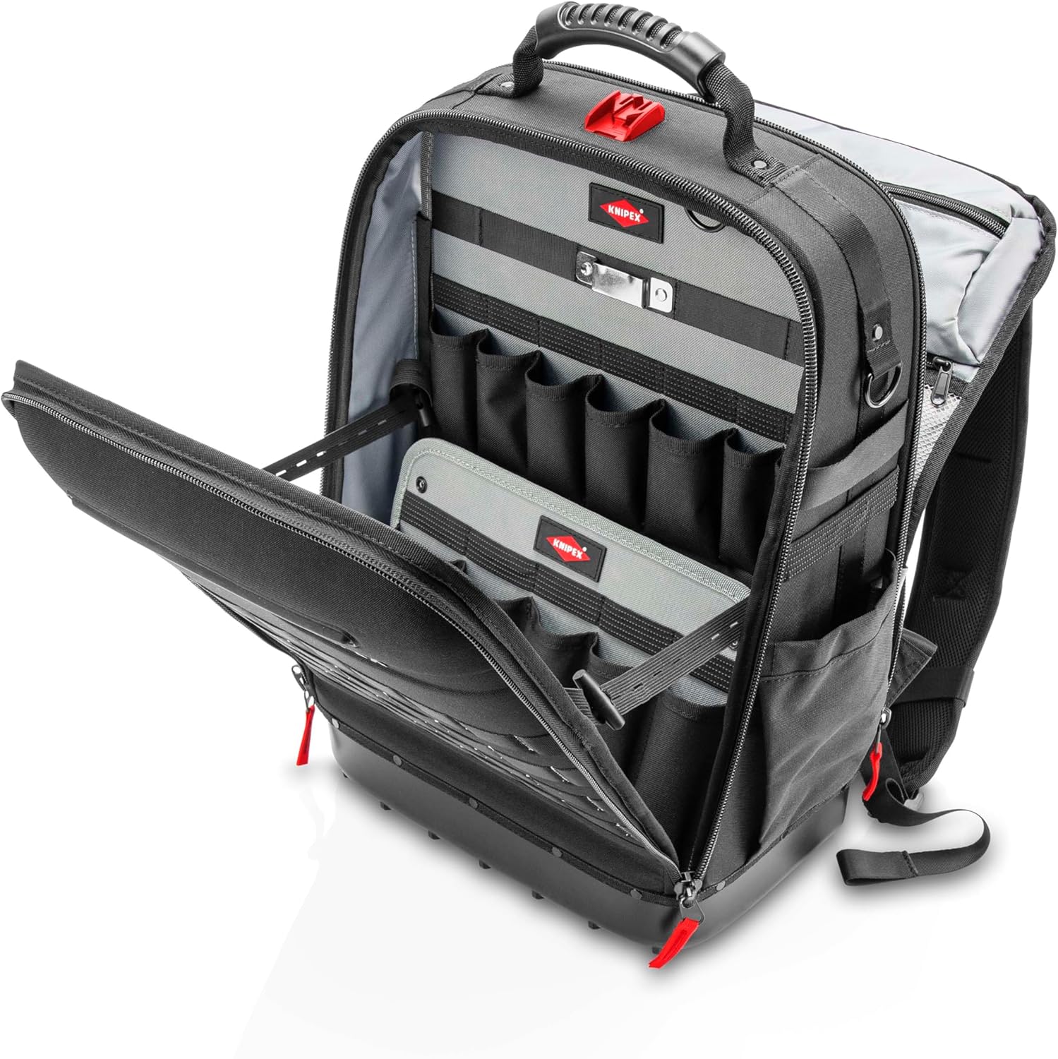 Knipex Modular X18 sac à dos à outils, vide, 58 compartiments d'insertion, 18 l, pochette pour ordinateur portable, 530 x 340 x 210 mm, 00 21 50 LE – Image 2