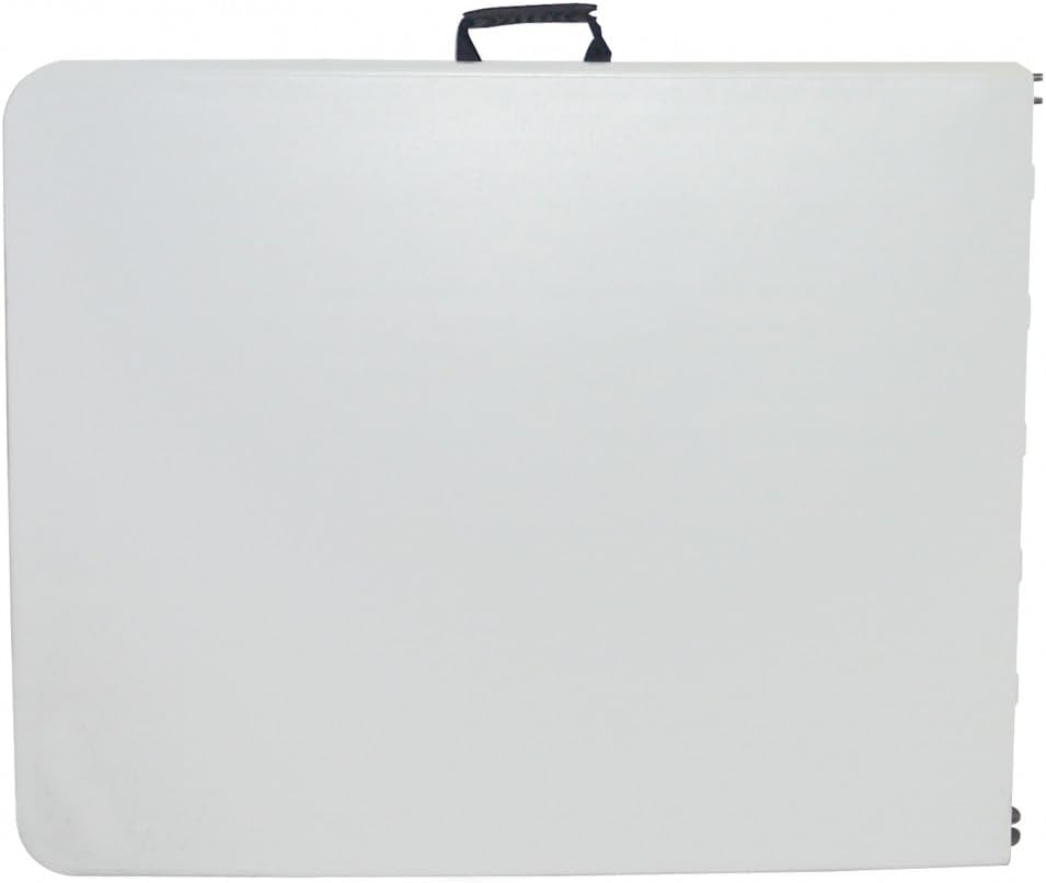 Oxeo Lot de 2 Tables Pliantes Jardin - 180cm - Portable avec Poignée - Table Camping Pique Nique 8 Places - Table réception - Blanc – Image 4