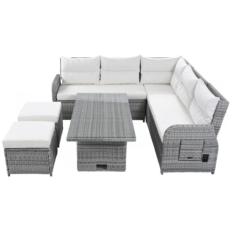 Outdoor Furniture Set Patio Rattan Furniture Set – Image 19