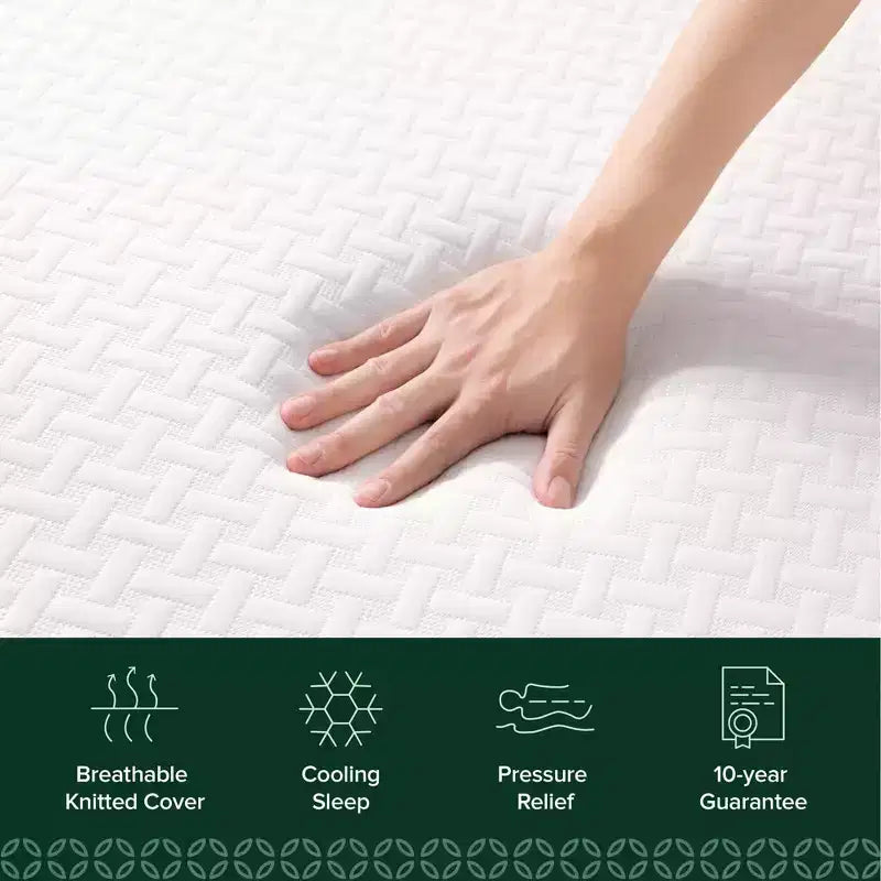 Zinus 5 Twin Cooling Essential Memory Foam Mattress, Fiberglass-Free, Medium Feel, Breathable Cooling Layers, Certified Safe Materials – Image 10