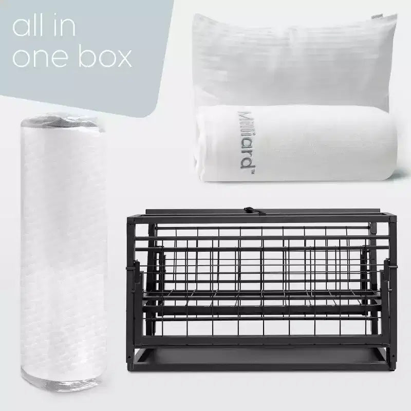 Milliard Deluxe Presidential Folding Bed with Mattress – Image 9