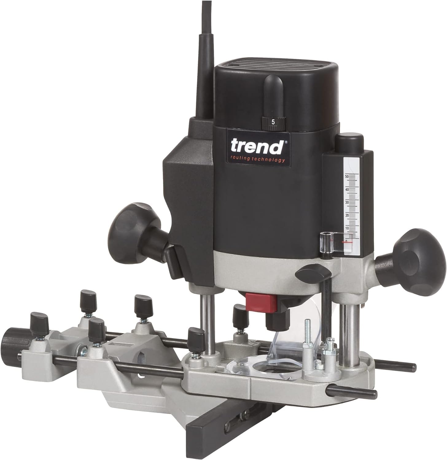 Trend T5 Ensemble Défonceuse et Sécurité, T5EK/MK2/EU Défonceuse à Plongée à Vitesse Variable 1000W, 8mm, 230V , Masque Anti-Poussière et Lunettes de Sécurité, T5/SAFE/SET/E – Image 8
