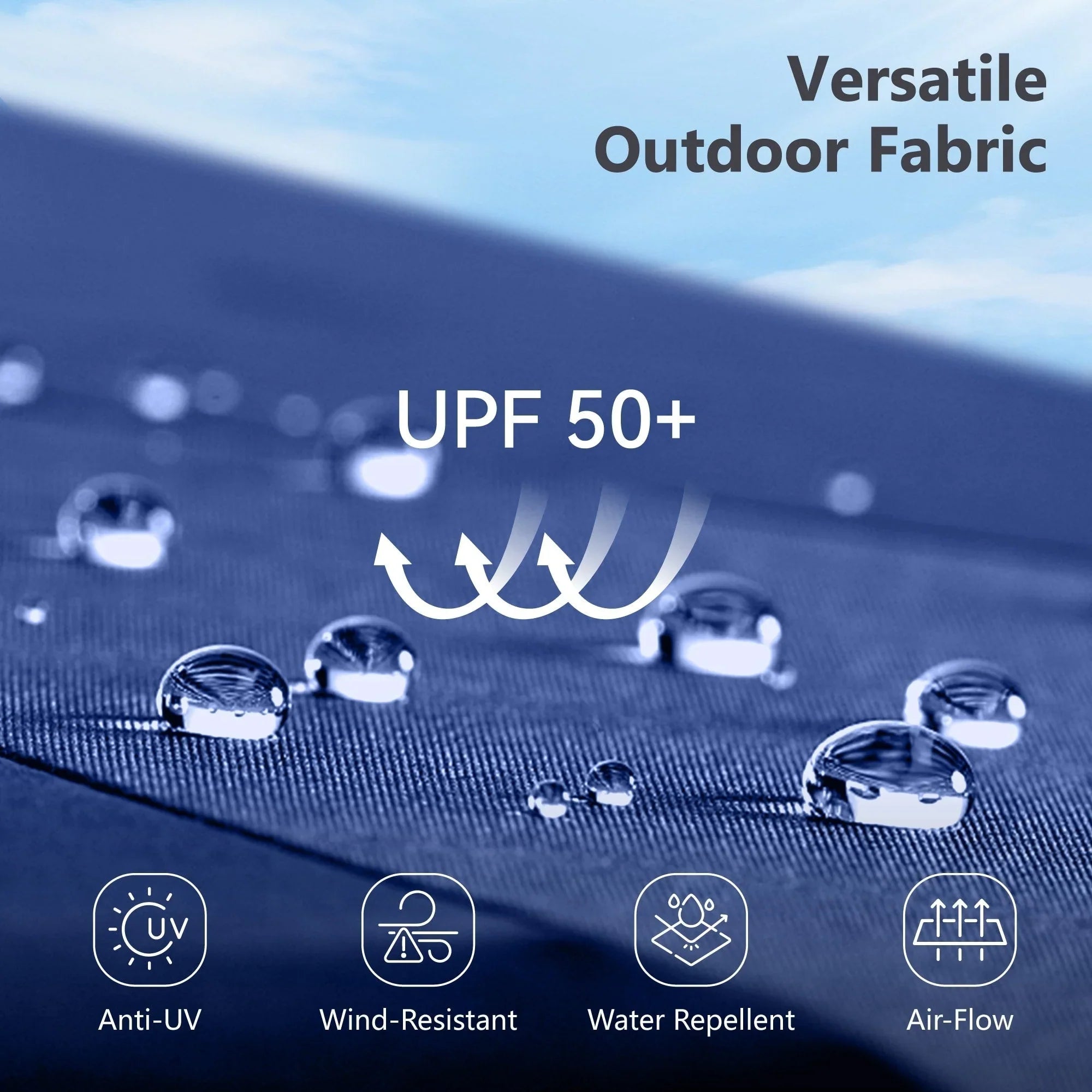 MAISON ARTS 15-foot Rectangular Crank Double-sided Outdoor Market Umbrella Solar LED Lighted Patio Umbrella with Base Included – Image 59