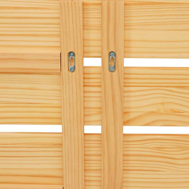 IDMarket - Tête de lit Suspendue 5 Larges Lattes Nina 240 cm Bois Clair et étagères Blanches – Image 6