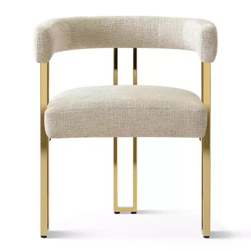 3-in-1 Oval Extendable Dining Table Set with 6 Chenille Upholstered Chairs Featuring Gold Metal Legs, Versatile Dining Furniture-Panipeachy – Image 21