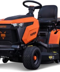 FUXTEC Tondeuse autoportée FX-RMT84M - Tondeuse autoportée à Essence avec Largeur de Coupe 83 cm - Moteur 8,8 KW 432 cm³ - 6 hauteurs réglables - bac 280 L - Marche arrière RMO - boîte Manuelle 5+1