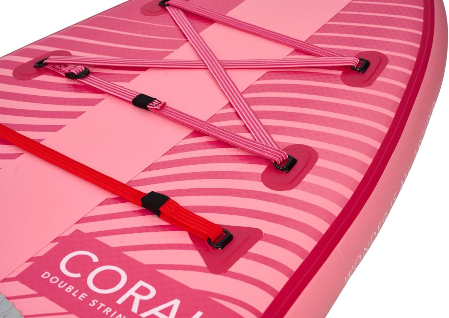 Aqua Marina Stand Up Paddle Coral 310 x 78 cm - Planche de SUP gonflable avec kit complet - Avec pagaie, pompe, sac à dos et aileron - Légère, stable et polyvalente – Image 4