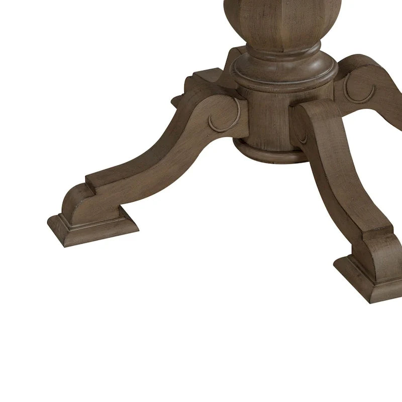 Magnolia Manor Round Pedestal Dining Table with Expandable Leaves - 2 Finishes – Image 28