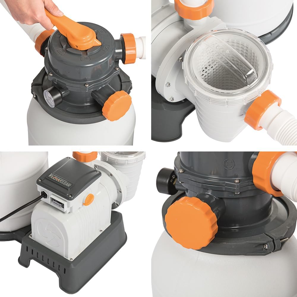 Bestway - Filtre à sable Flowclear - 7,571 m3/h - Pour Filtrer l'eau de piscine – Image 4