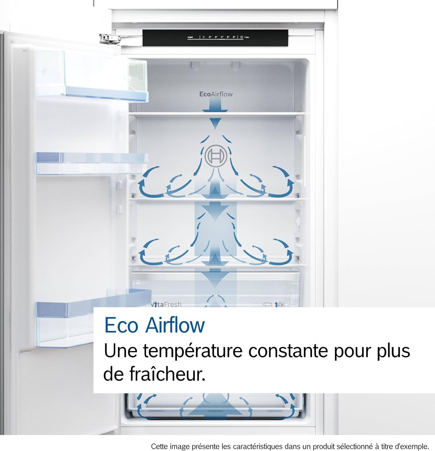 Bosch KIR41NSE0, Série 2, Petit réfrigérateur, Encastrable, 122,1 x 54,1 cm, 204 L – Image 6