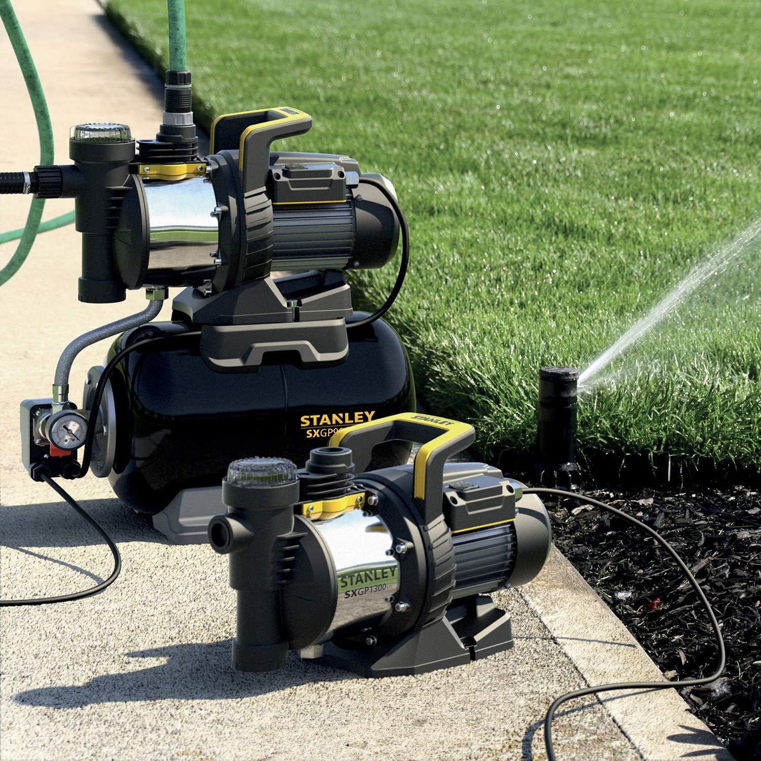 Stanley Pompe Autoamorçante SXGP900XFBE avec Réservoir pour Eaux Claires 900 W,Débit max. 3.300 l/h,Hauteur d'élévation max. 42 m – Image 3
