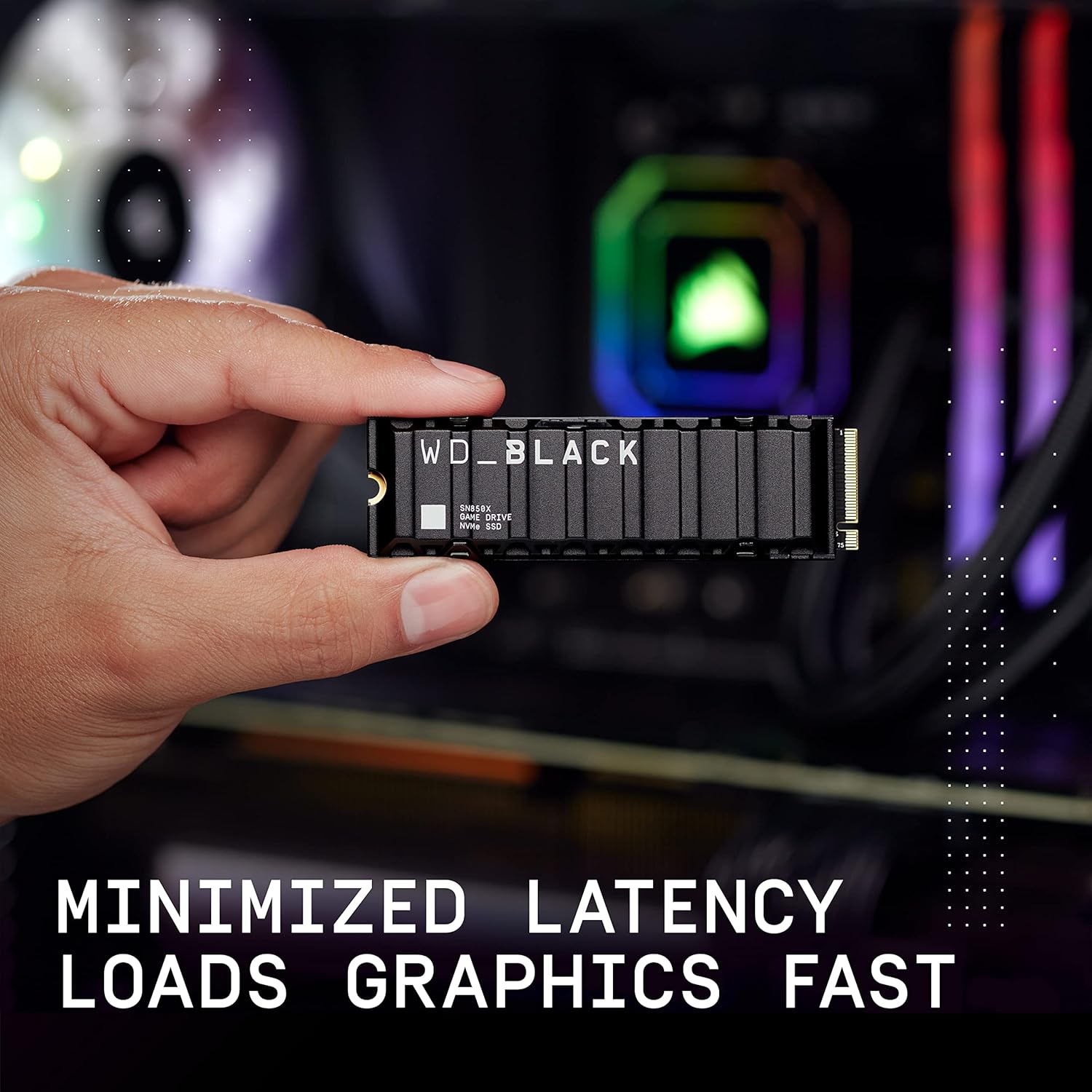 WD_Black SN850X SSD 4 to, Disque SSD Interne avec dissipateur Thermique, Gaming SSD, Haute Performance Disque de Jeu, Lecture jusqu'à 7300 Mo/s, écriture jusqu'à 6,600 Mo/s, PCIe Gen 4.0 NVMe, Noir – Image 7
