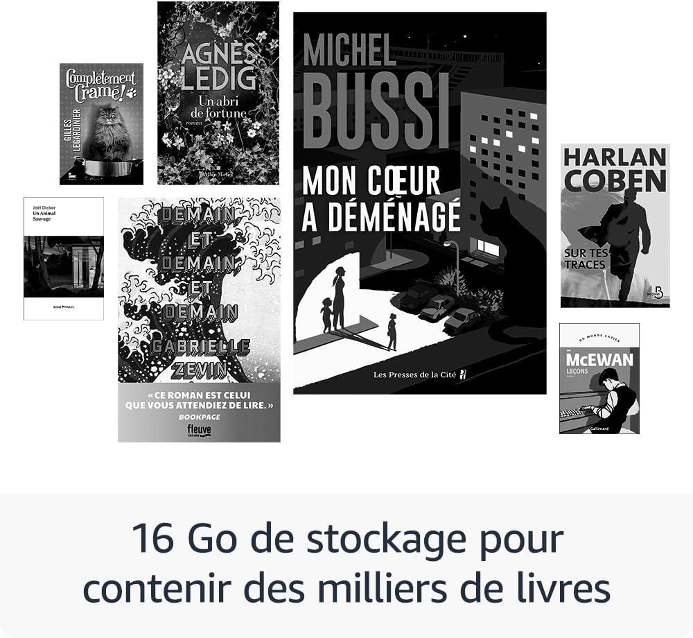 Amazon Kindle (Nouvelle génération) - Le plus léger et compact, avec écran antireflets, changements de page plus rapides et éclairage avant réglable - 16 Go - Avec publicités - Noir – Image 5