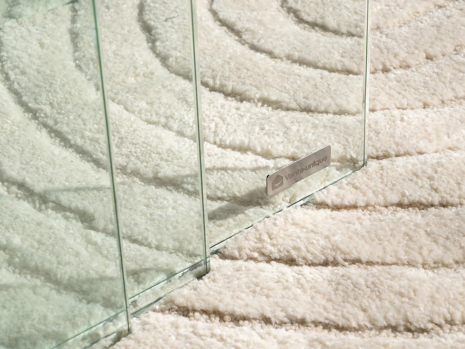 Vente-unique - Tables Basses gigognes Minka - Verre courbé – Image 7