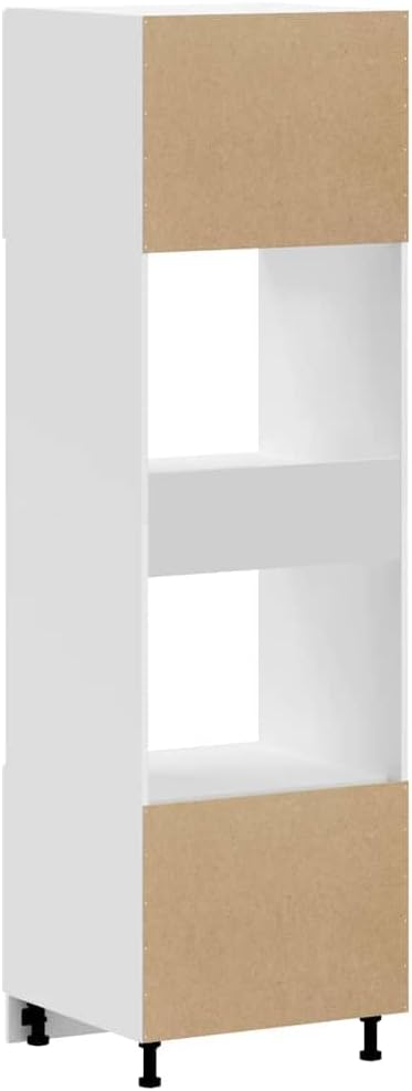 vidaXL Armoires de Four 2 pcs Porto Blanc Bois d'ingénierie, unité de Four, Armoire de Four de Cuisine, unité de Base de Four – Image 7