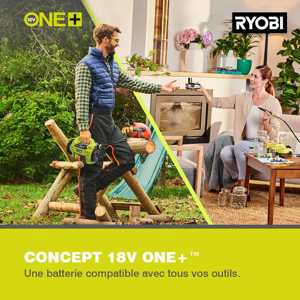 Tondeuse 18 Volts ONE+™ Brushless Ø 37 cm - 2 batteries 4,0Ah - RY18LMX40A-240 – Image 10