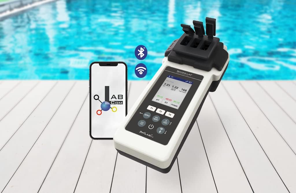 PoolLab 2.0 avec 70 pastilles de test et sac, édition spéciale pour MediMuc - 24 paramètres - App, logiciel - Mesure jusqu'à 3 paramètres dans un test + mallette de rangement vide – Image 6
