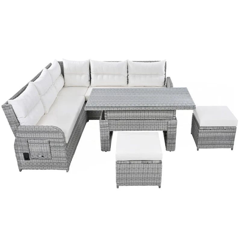 Outdoor Furniture Set Patio Rattan Furniture Set – Image 13
