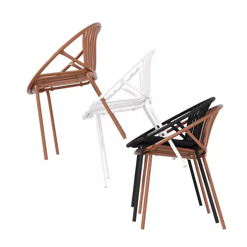 7-Piece Outdoor Expandable Patio Dining Set with Stackable Chairs, Acacia Wood Table – Image 15