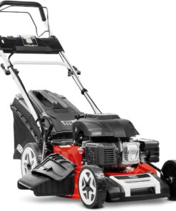 GREENCUT GLM880XE - Tondeuse Essence 224cc 7,5ch, démarrage électrique, autotractée, Lame Acier 53cm, Hauteur réglable, bac 65L, idéale Jardins Moyens/Grands Jusqu’à 2000m2