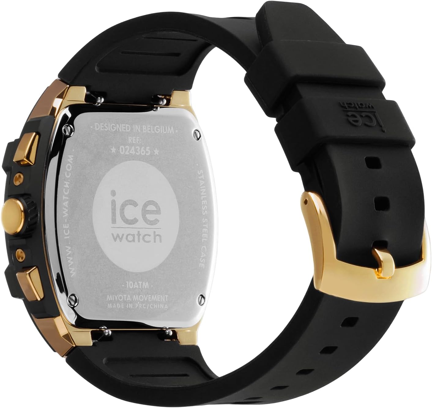 ICE-WATCH - Ice boliday Steel - Montre Noire pour Homme avec Bracelet en Silicone Large – Image 4
