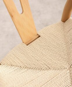 Alternative view of Silla de Madera y Cuerda Trenzada Uish