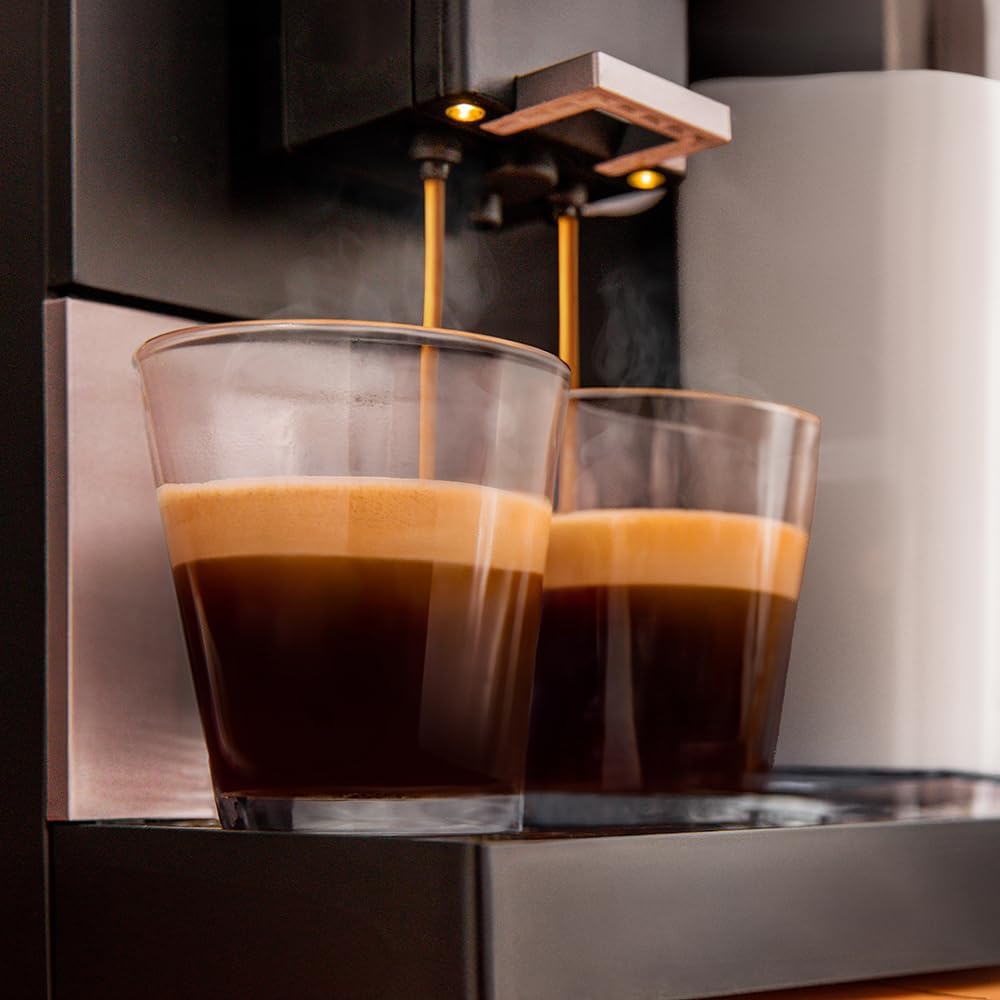 Cecotec Machine a Café Espresso Superautomatique Cremmaet Compactccino Connected Black Rose. 19 Bars, Écran TFT, Wifi, Moulin Integré, Réservoir d'eau 1,1 L et de lait 400 ml, Nettoyage Automatique – Image 6